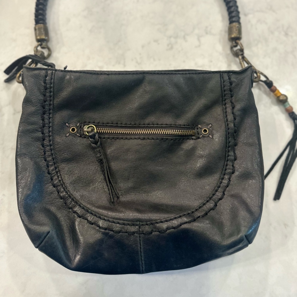 The Sak Black Leather Hobo Bag